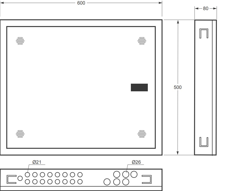 3239-S | Armario ICT de terminación de red metálico IP33