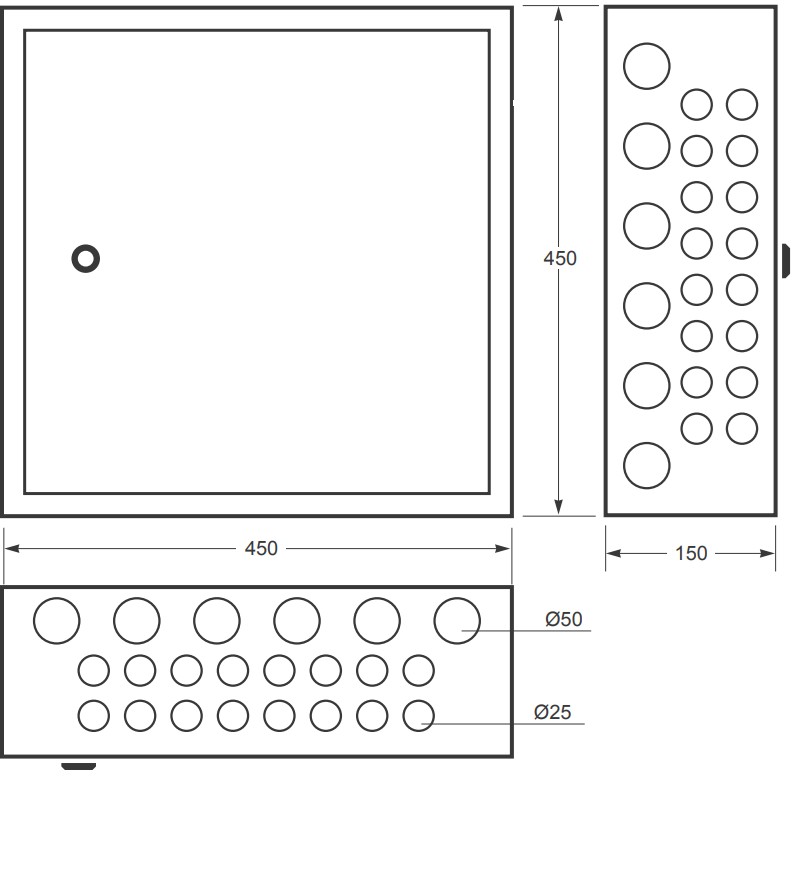 3241 | Armario ICT secundario de superficie IP33