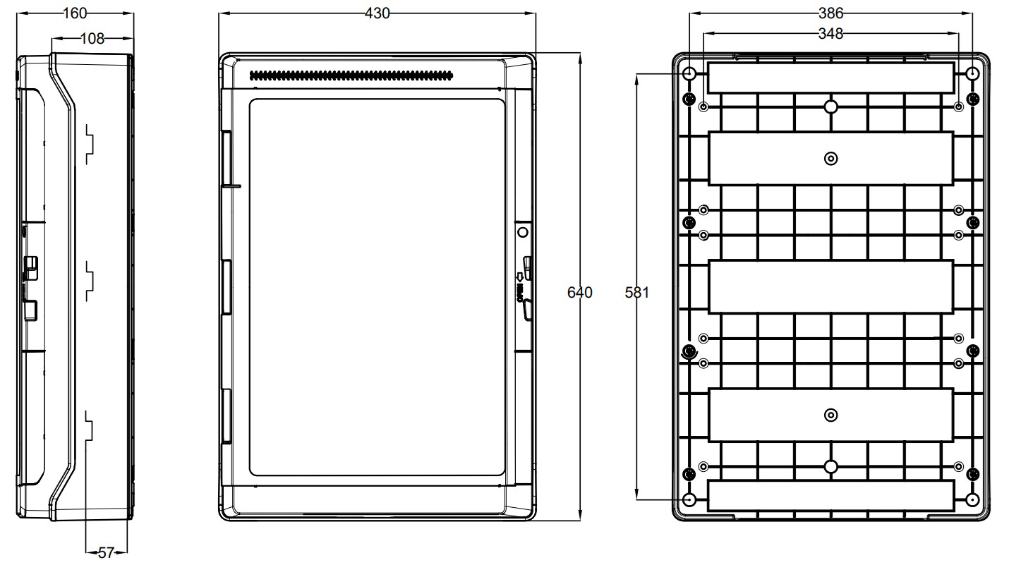 E3SBDC54-FVC8SS | E-3lectricsolarbox DC-S 16A 8 string 4 MPPT s/.conector