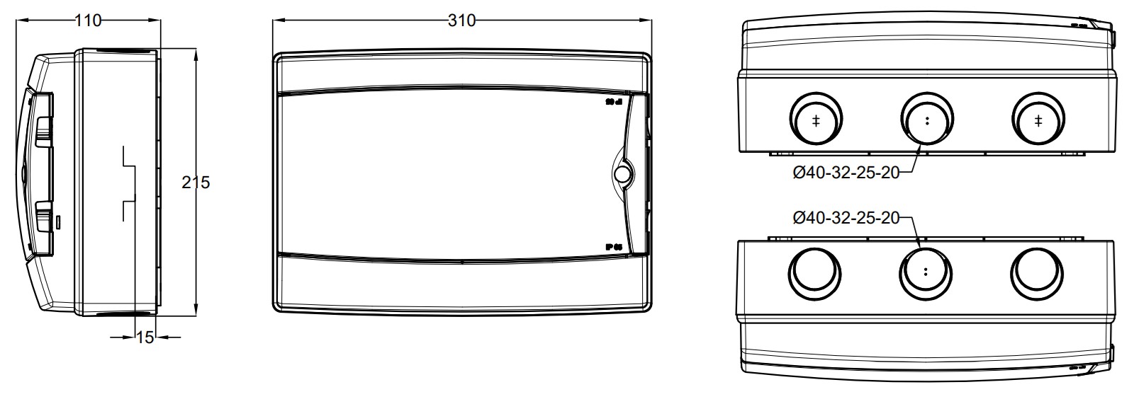 E3SBAC26-FVC350 | E-3lectricsolarbox AC 3P+Nx50A