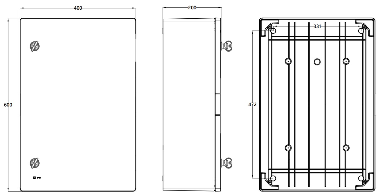 E3SBDC42-FVC6SE | E-3lectricsolarbox DC-SE 16A 6 string 1MPPT seccionador 63A