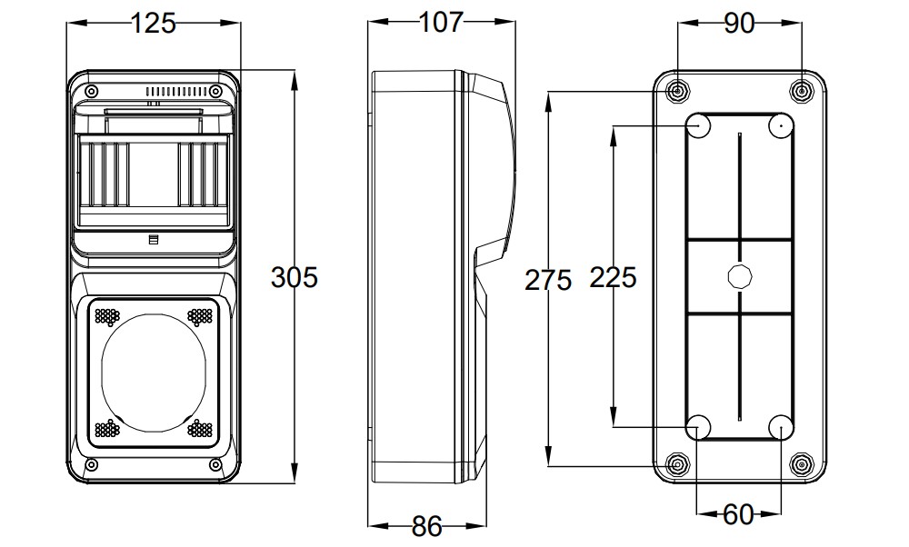 3928 | Envolvente pretroquelada 6 módulos para 1 mecanismo IP65