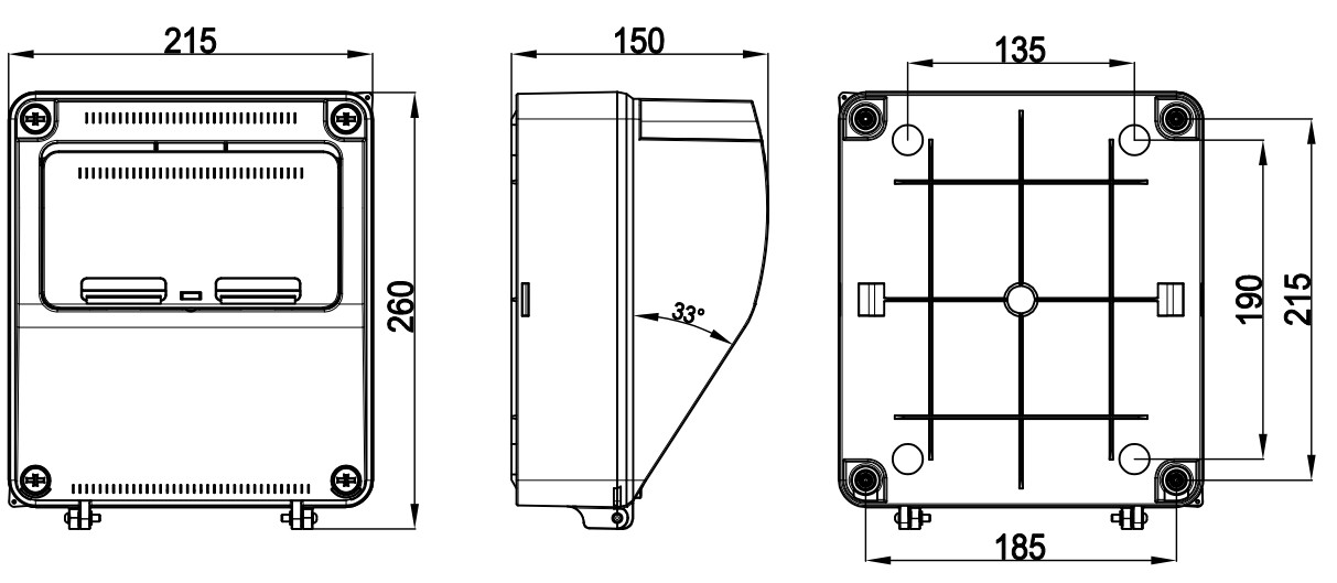 3957 | Envolvente ciega 9 módulos IP65