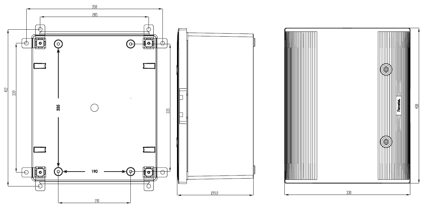 49134 | Armario Mural IP66 408x330x200 Poliéster puerta opaca