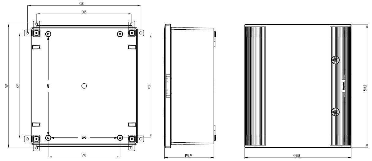 49145 | Armario Mural IP66 500x430x200 Poliéster puerta opaca