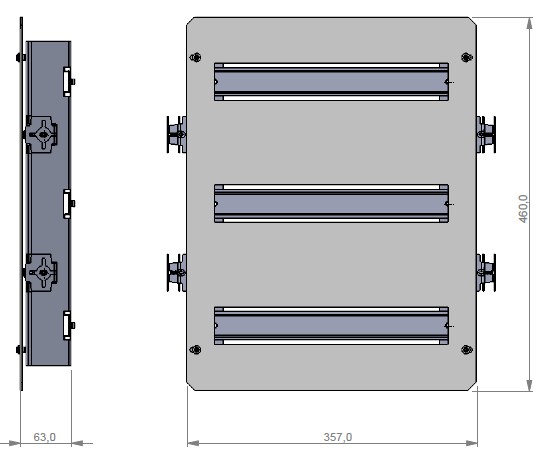 KC-49145 | Kit carril DIN para armario 49145