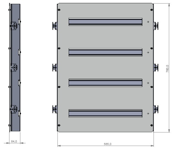 KC-49168 | kit carril DIN 49168