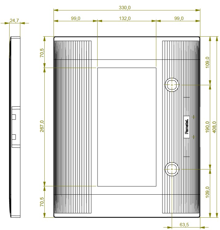 P-49134-T | Recambio puerta transparente 49134
