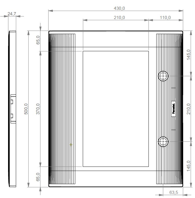P-49157-T | Recambio puerta transparente 49157