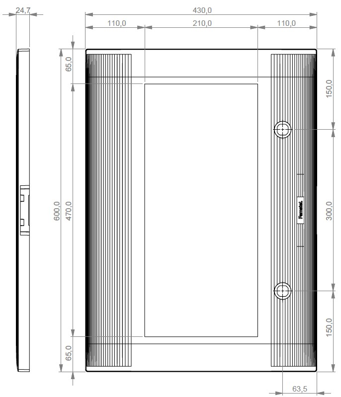P-49146-T | Recambio puerta transparente 49146