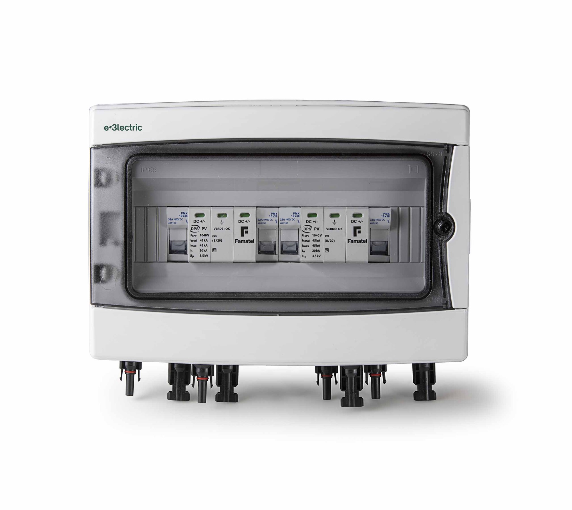 E3SBDC42-FVC5SP | E-3lectricsolarbox DC 16A 5 string 5 MPPT s/.conector