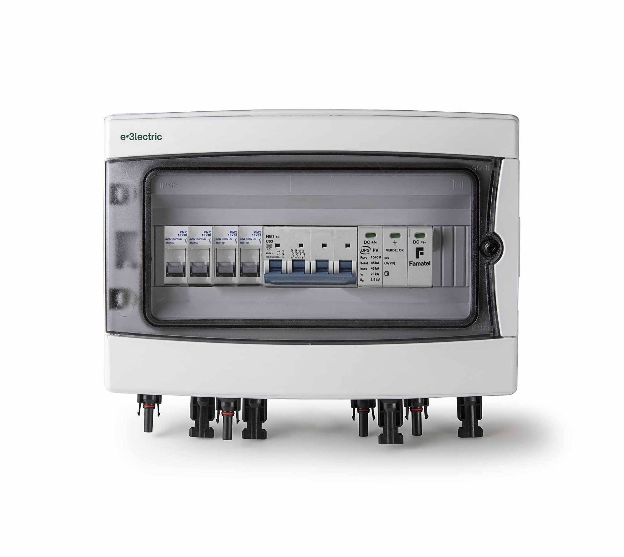 E3SBDC42-FVC6SE | E-3lectricsolarbox DC-SE 16A 6 string 1MPPT seccionador 63A