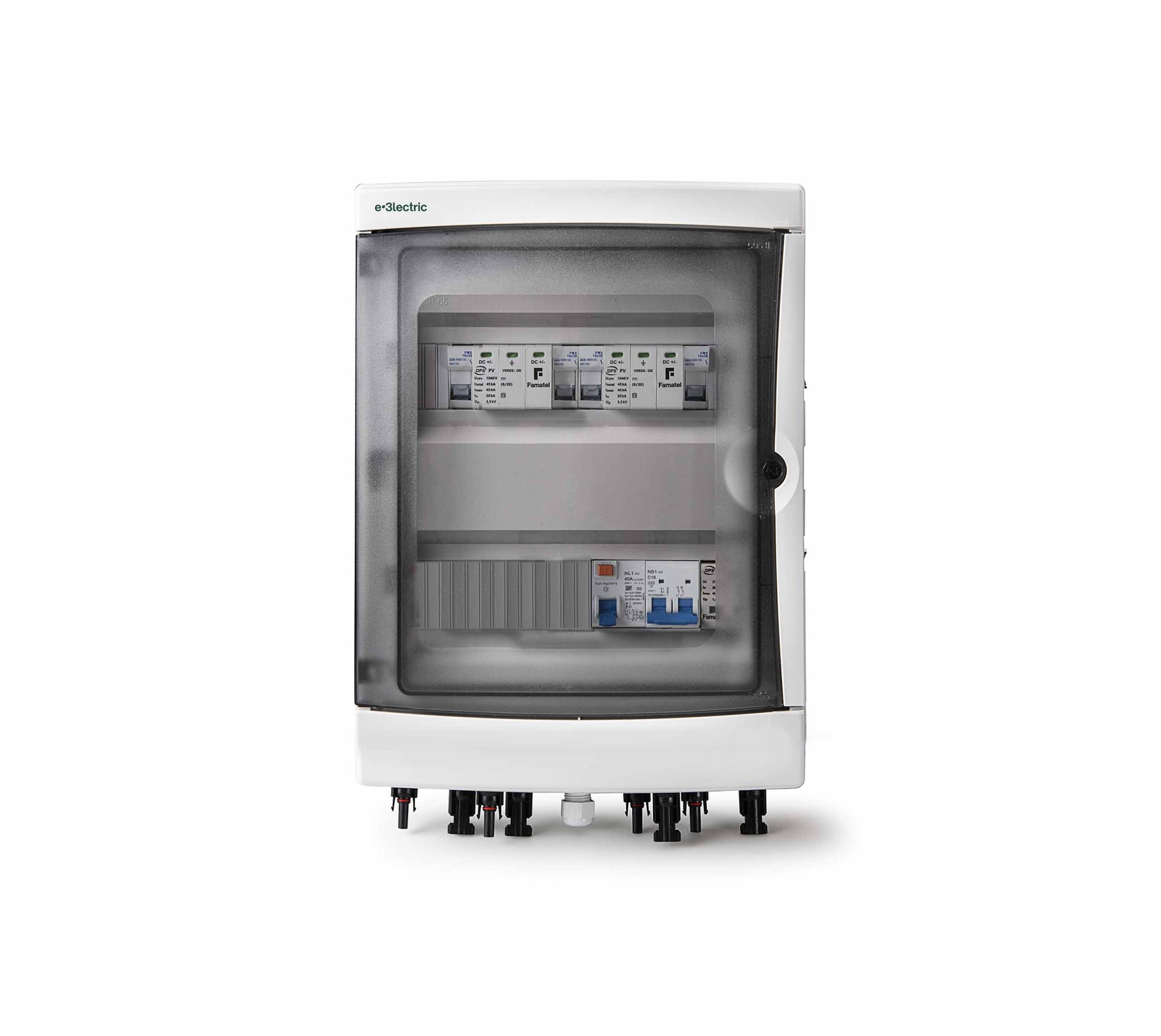 E3SBDCAC42-FVC132 | E-3lectricsolarbox DC-AC 1P+N 32A 3STRING/3MPPT conector MC4