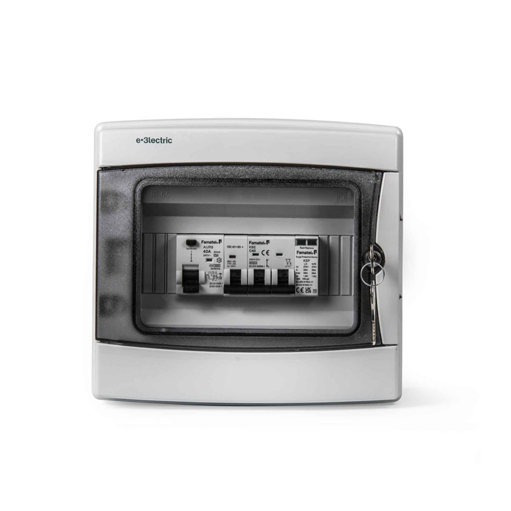 E3W12PB2P63M-S | Protection box 2P 63A