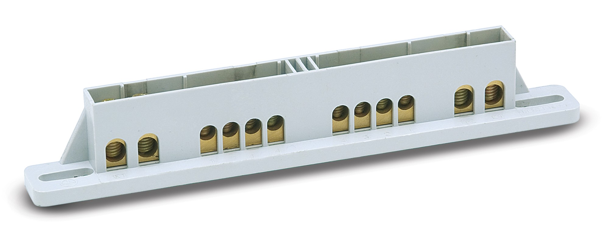 SPTC-4 | Soporte regletas de neutro y tierra + 2 regletas RG-04 (2x16 mm2 + 4x10 mm2) para ref. 3904, 3904-T y serie Acqua Combi