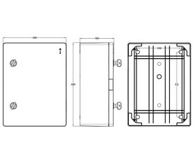 39134 | Armario fijación mural 400x300x165 IP65