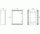 39157 | Armario fijación mural 700x500x245 IP65