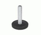 Pie nivelador Ø 30 (M 10x33) / negro
