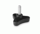 Mod.1082 Pomo triangular con espiga Ø 70(M10x33)