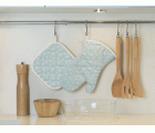 Guantes horno 30x18 / topos