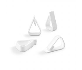 Pinza sujeta-mantel / blanco