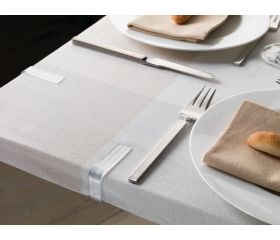 Pinza sujeta-mantel / blanco
