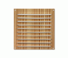 Rejilla  aluminio 150x150 mm / madera clara