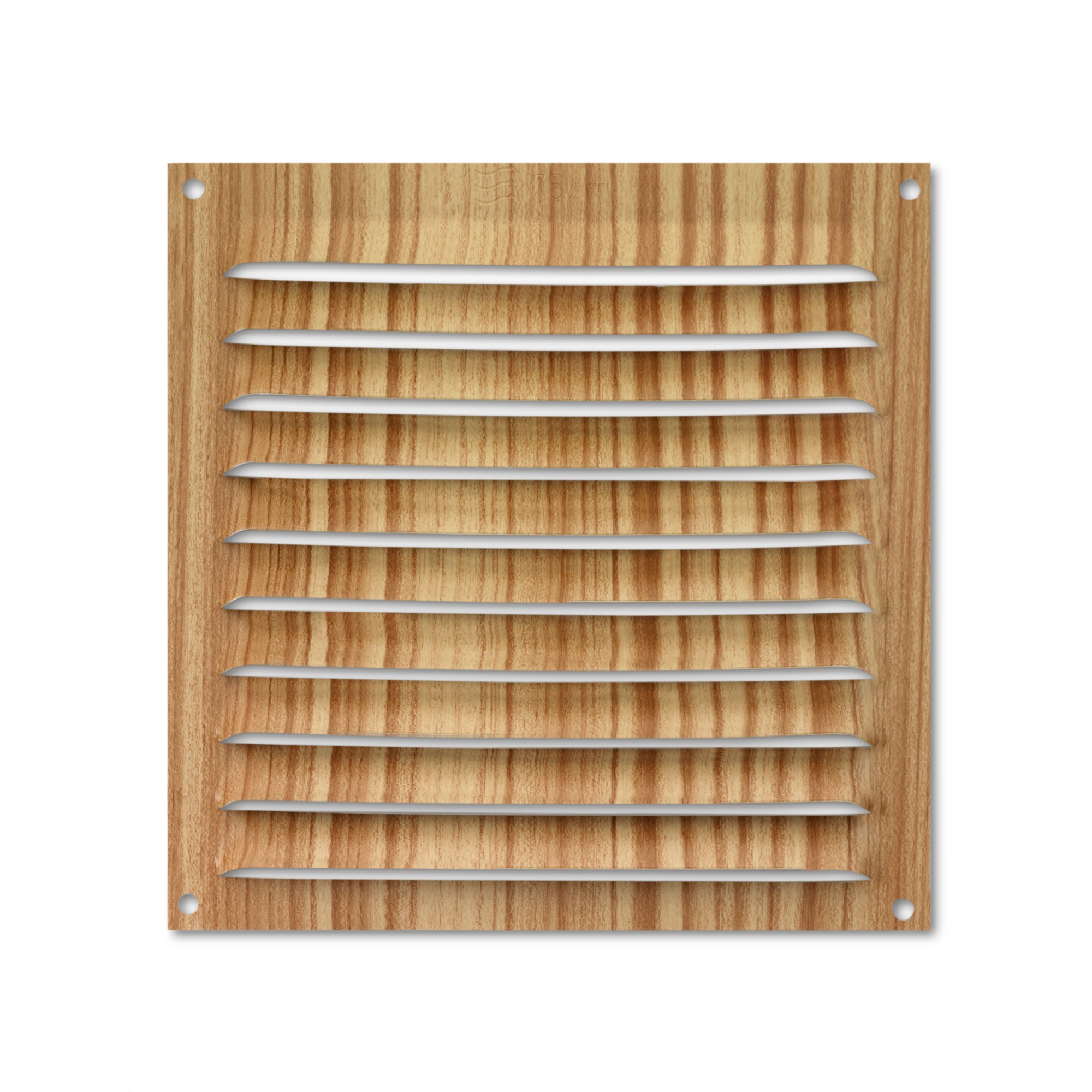 Rejilla  aluminio 150x150 mm / madera clara