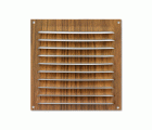 Rejilla  aluminio 150x150 mm / madera oscura