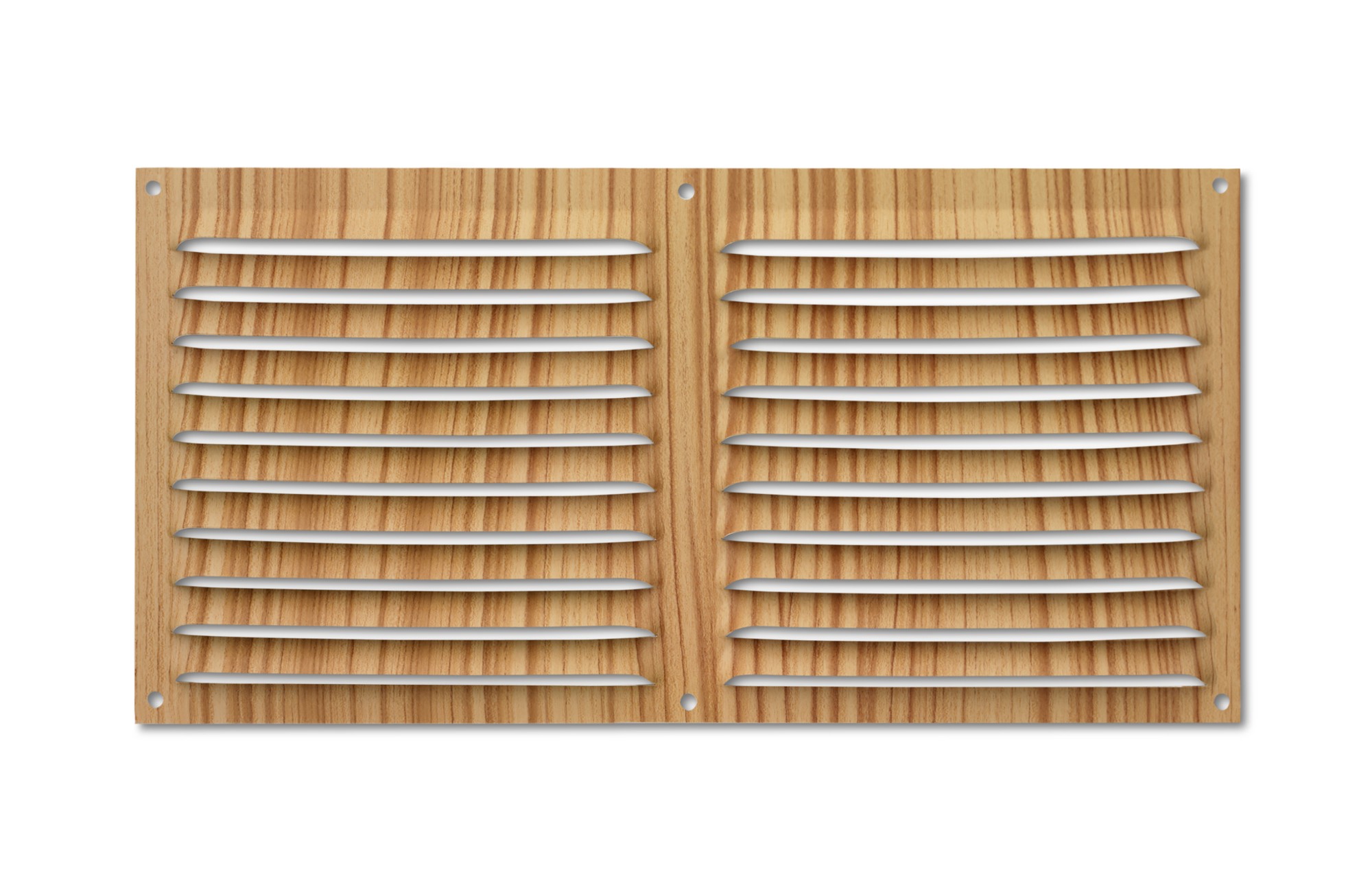 Rejilla  aluminio 150x300 mm / madera clara