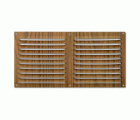 Rejilla  aluminio 150x300 mm / madera oscura