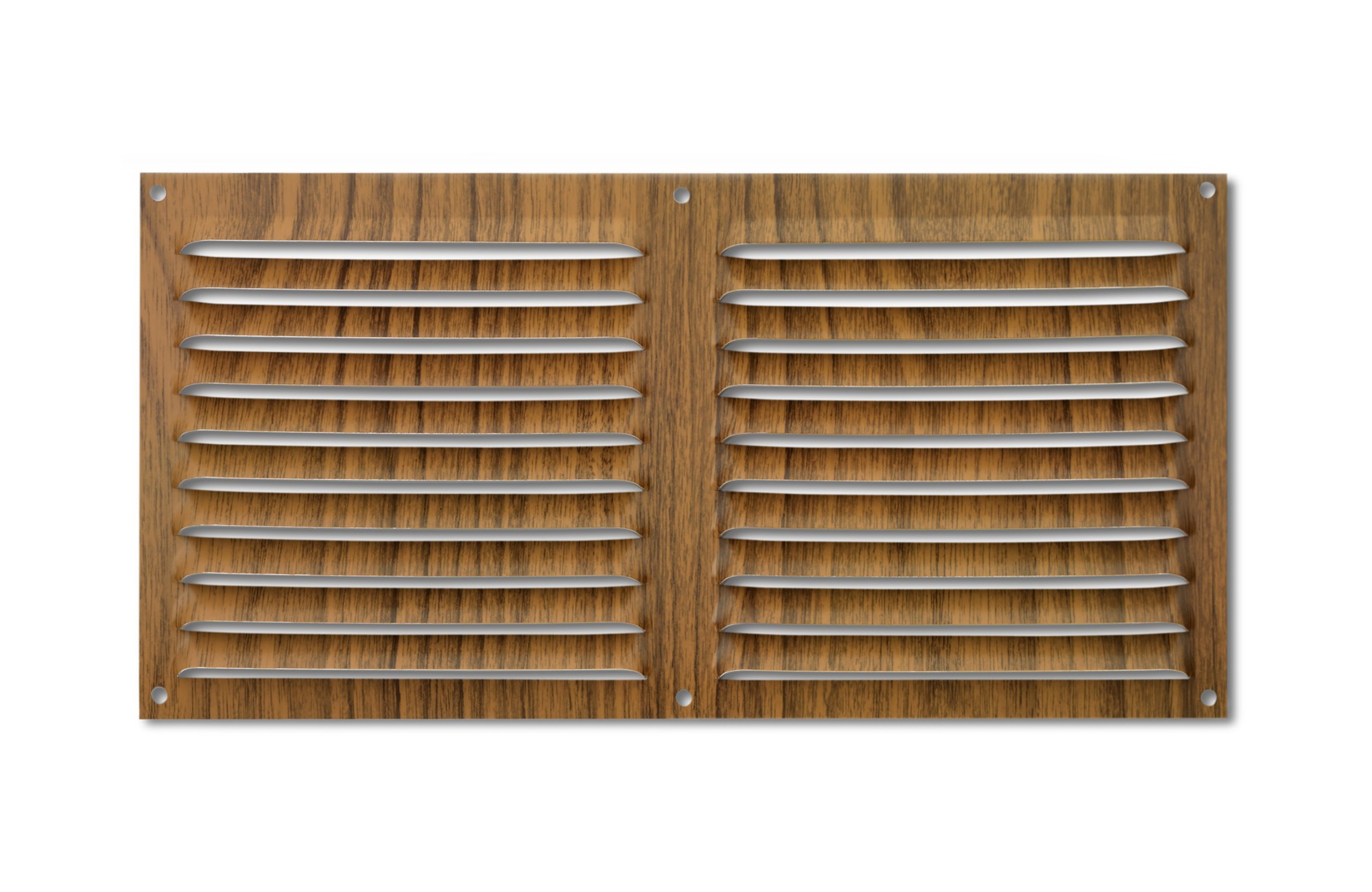 Rejilla  aluminio 150x300 mm / madera oscura