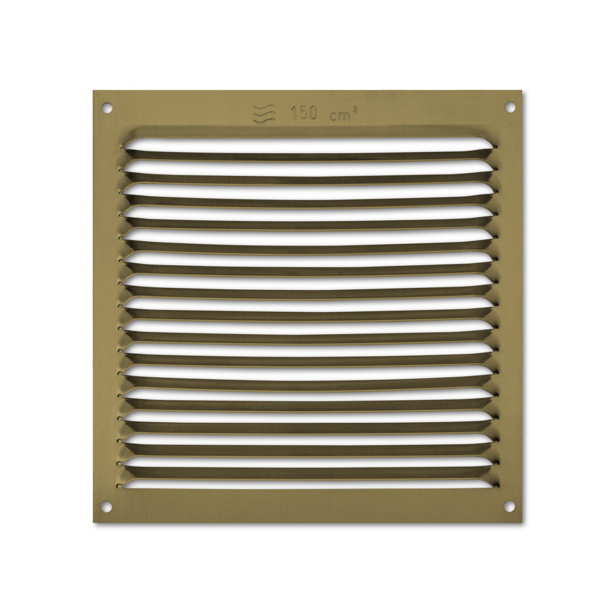 Rejilla  aluminio 170x170 mm / bronce