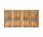 Rejilla  aluminio 200x400 mm / madera clara