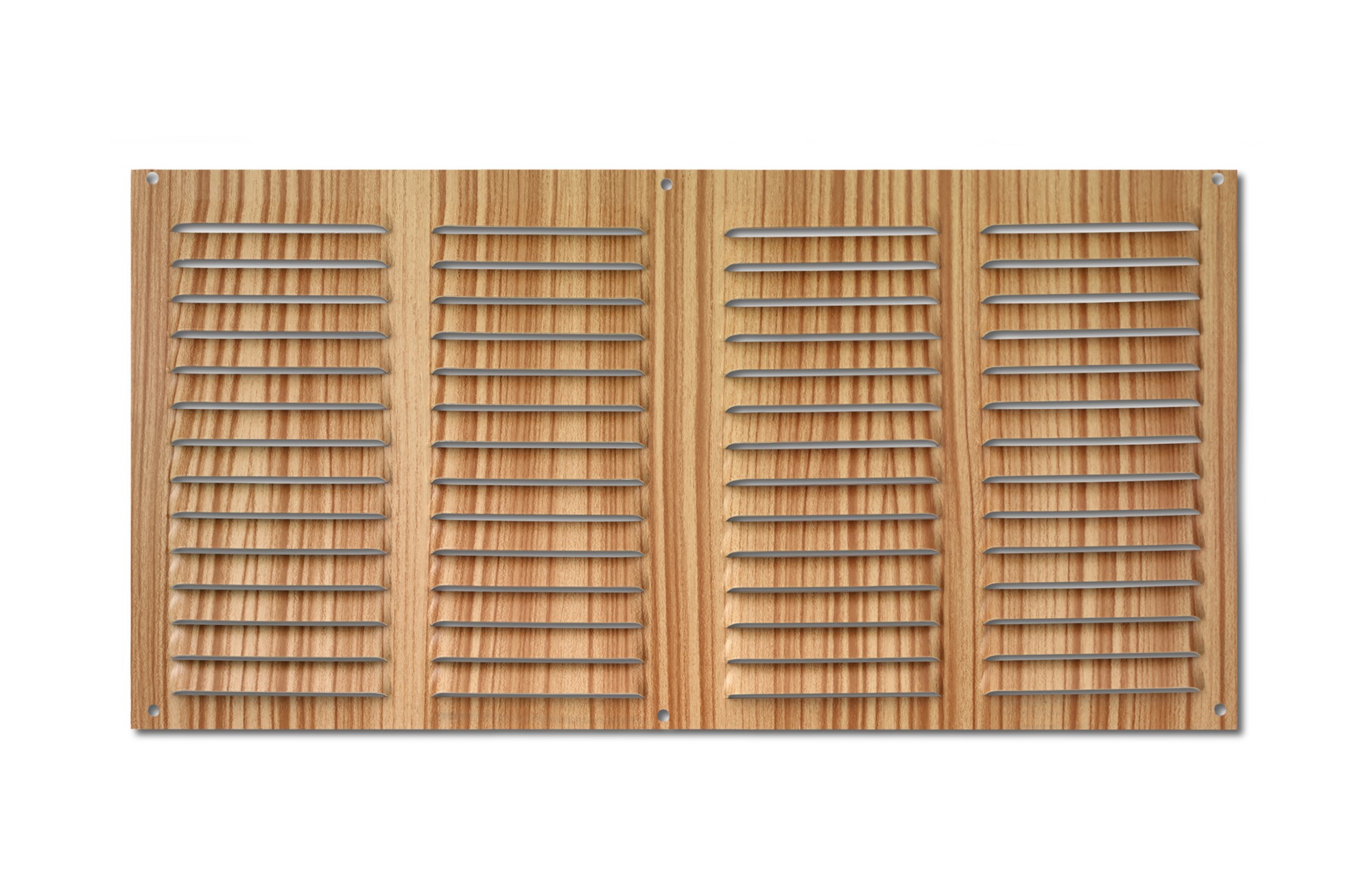 Rejilla  aluminio 200x400 mm / madera clara