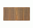 Rejilla  aluminio 200x400 mm / madera oscura