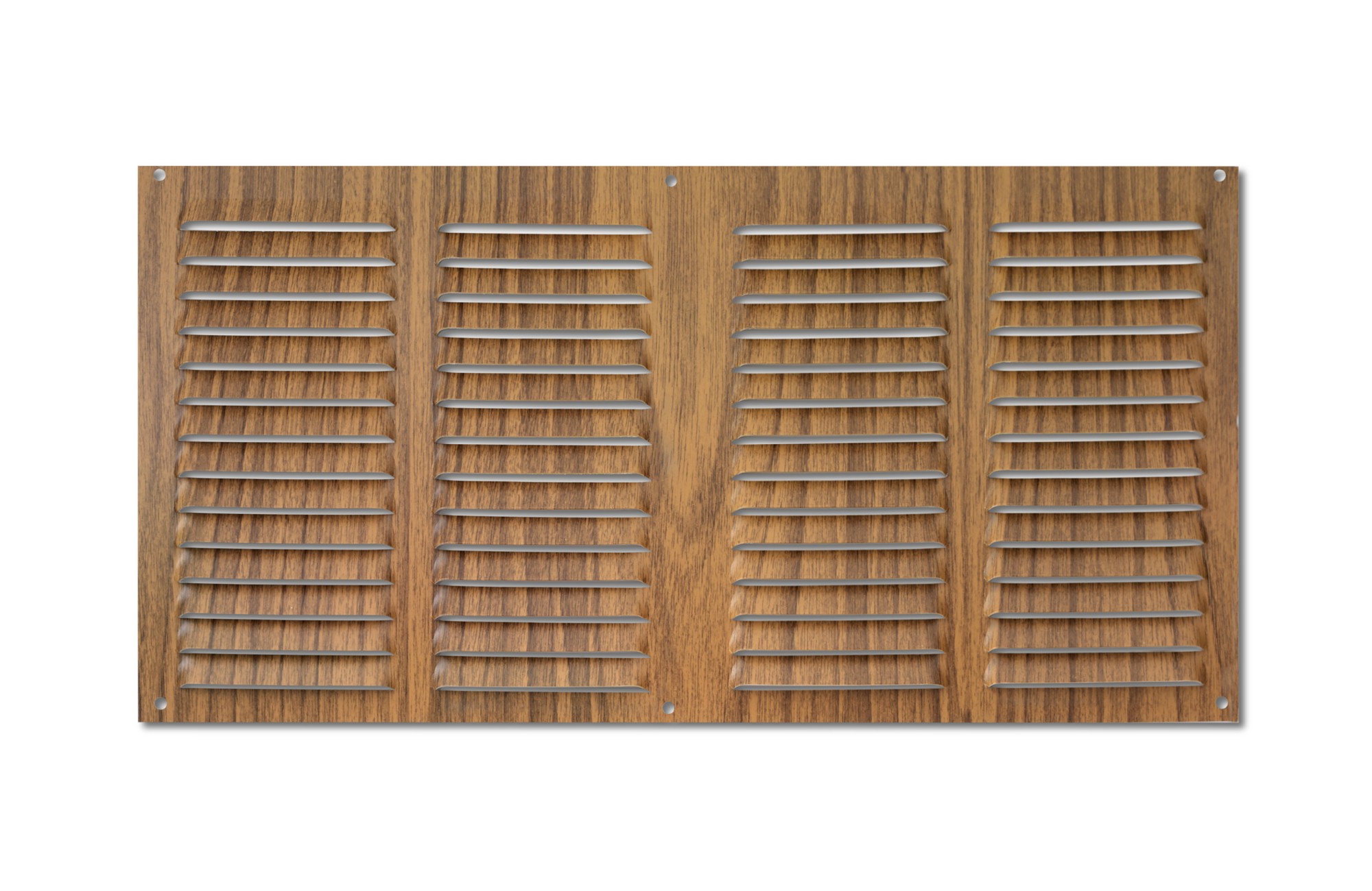 Rejilla  aluminio 200x400 mm / madera oscura