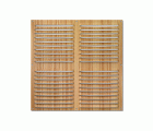 Rejilla  aluminio 300x300 mm / madera clara