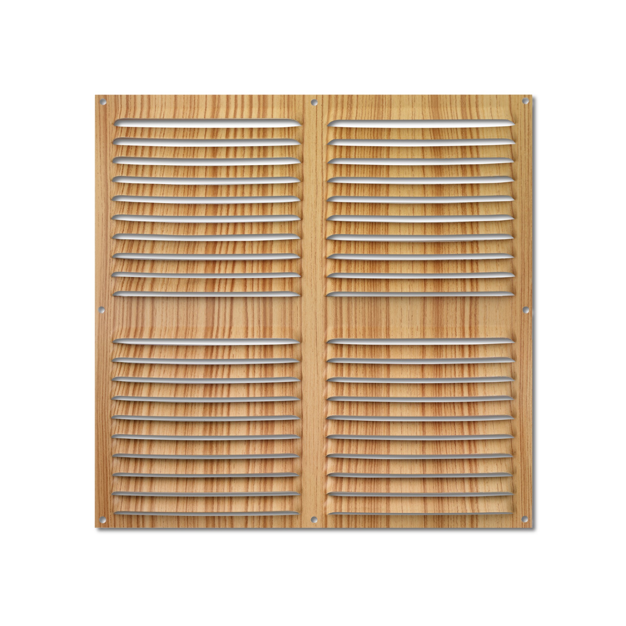 Rejilla  aluminio 300x300 mm / madera clara