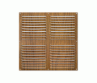 Rejilla  aluminio 300x300 mm / madera oscura