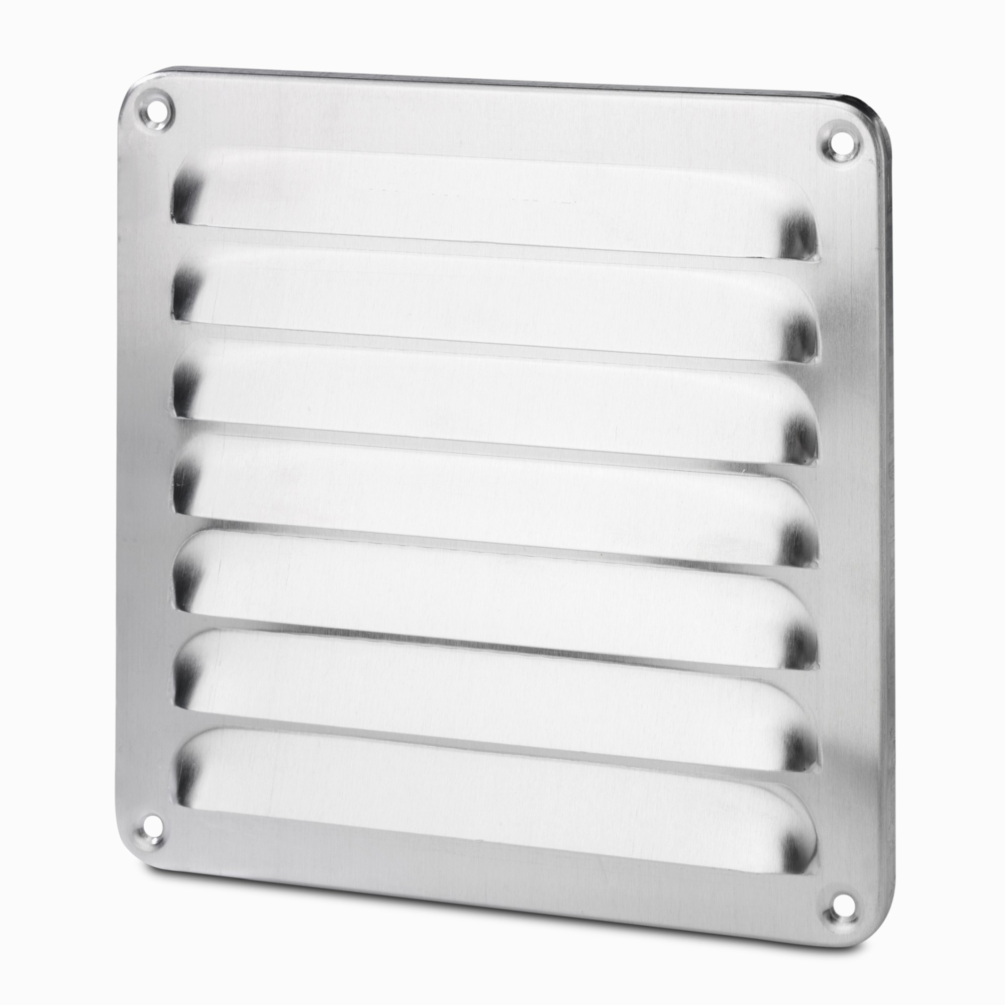 Rejilla aluminio 150x150 marco y mosquitera / natural