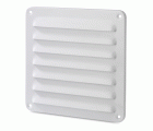 Rejilla aluminio 150x150 marco y mosquitera / blanco
