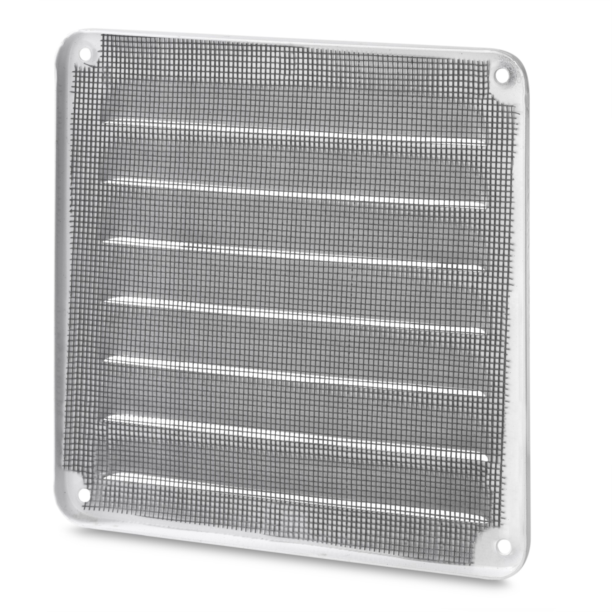 Rejilla aluminio 150x150 marco y mosquitera / blanco