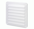 Rejilla aluminio 150x150 mm con marco / blanco