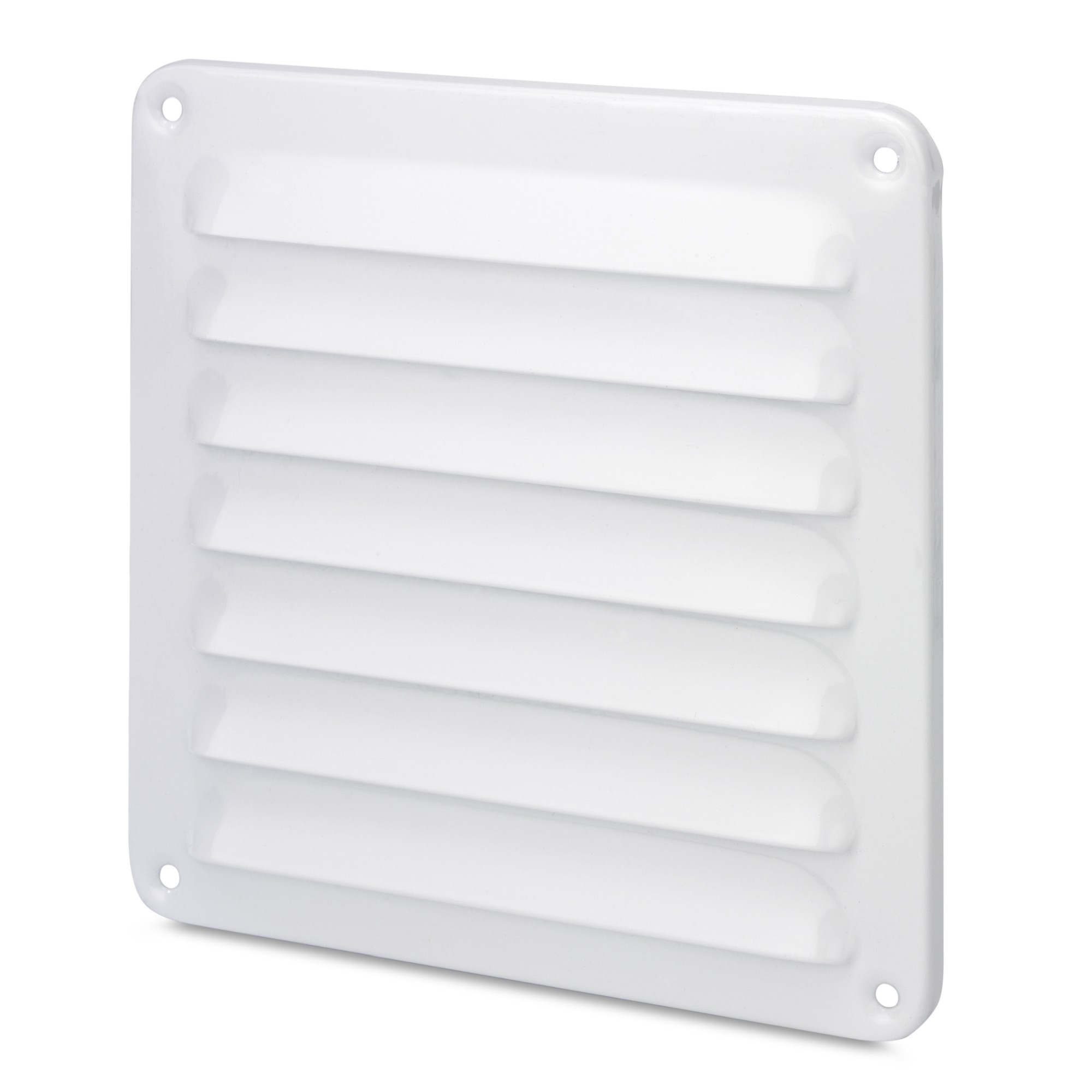 Rejilla aluminio 150x150 mm con marco / blanco