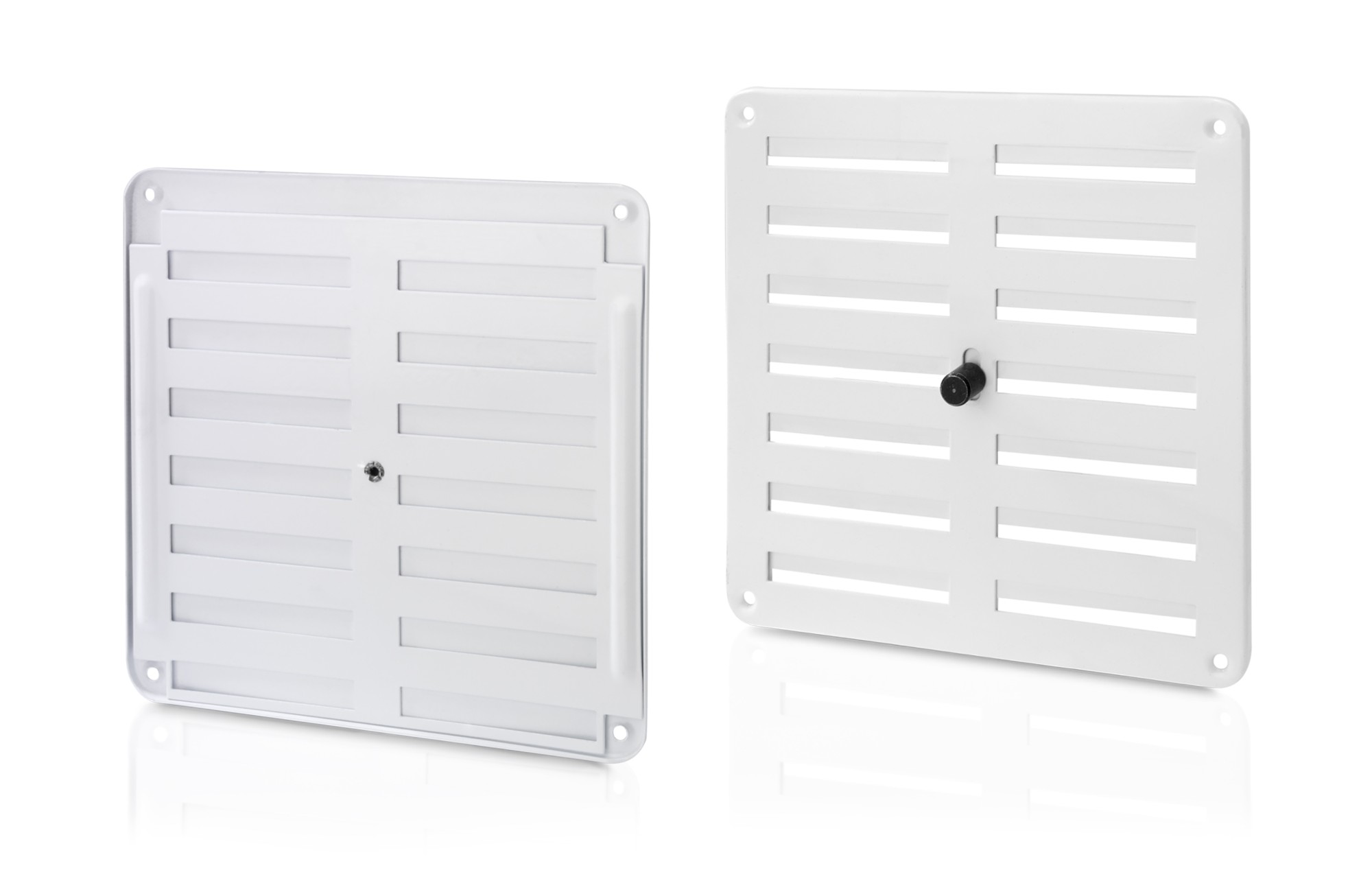 Rejilla aluminio regulable 170x170 mm / blanco