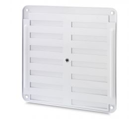 Rejilla aluminio regulable 170x170 mm / blanco