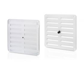 Rejilla aluminio regulable 170x170 mm / blanco