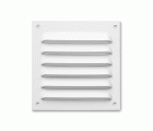 Rejilla aluminio 100x100 mm con mosquitera / blanco