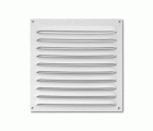 Rejilla aluminio 150x150 mm con mosquitera / blanco
